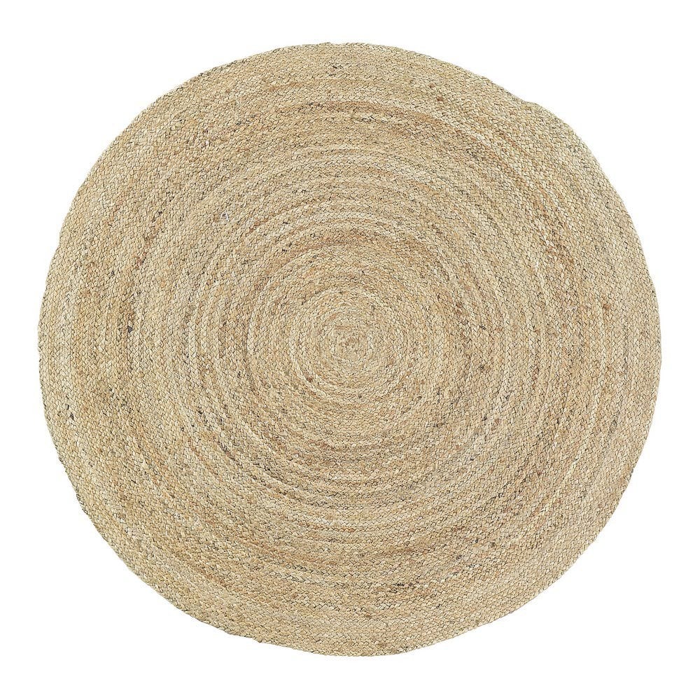 Anglo Jute Round Rug, 240cm, Natural
