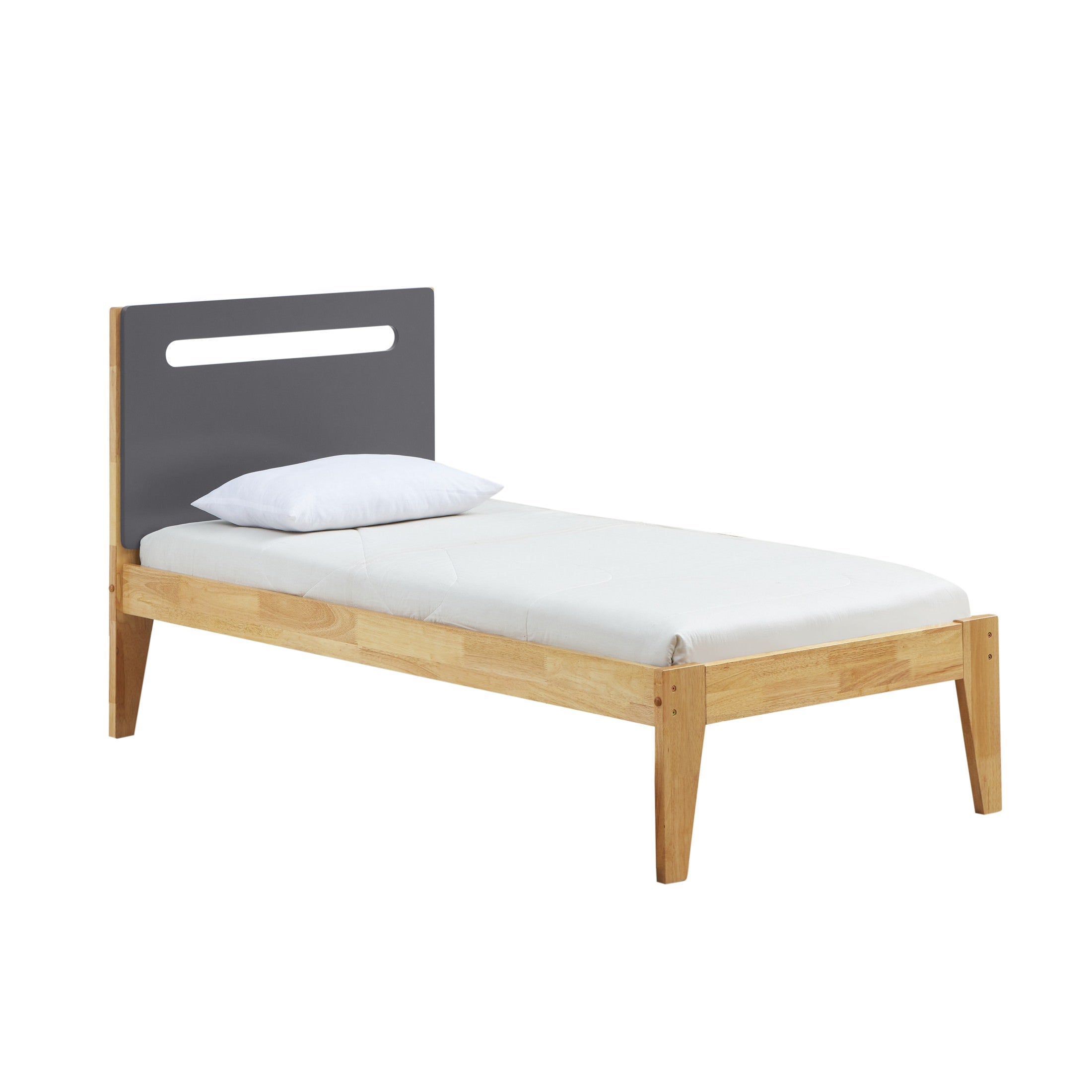 Casla Wooden Bed, Single