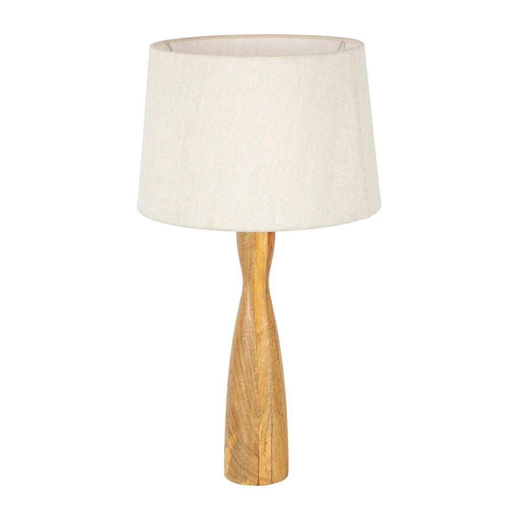 Mango wood store table lamps