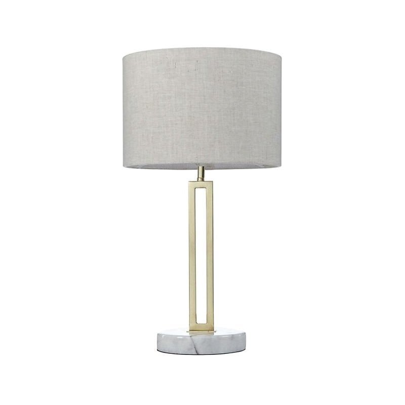Margleus Metal & Marble Base Table Lamp