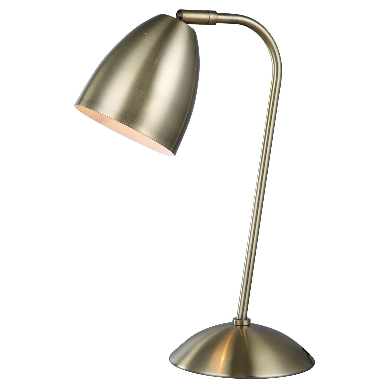 Brass work shop lamp