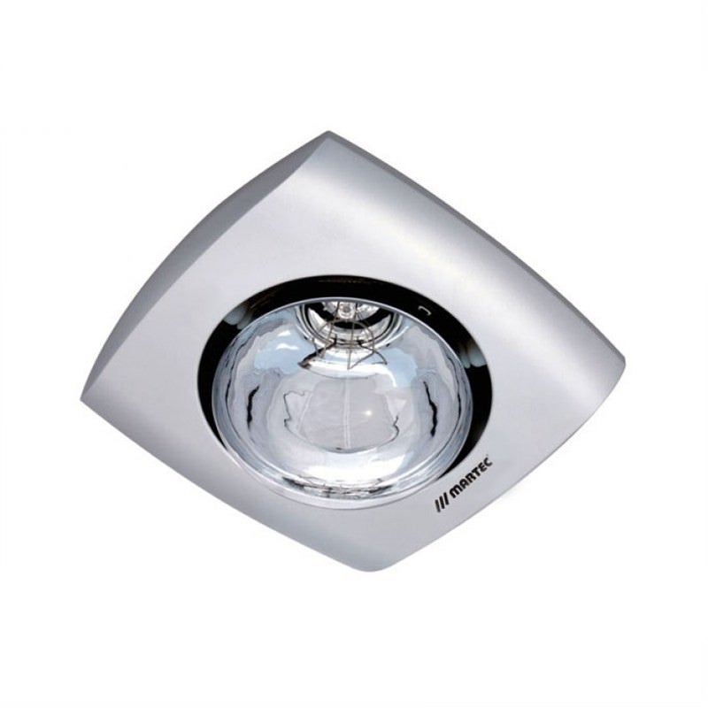 Martec Contour Single Lamp Bathroom Heater - Silver (MBHC1LS)