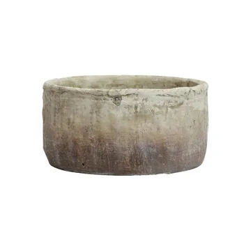 Marron Cement Planter Bowl, Small