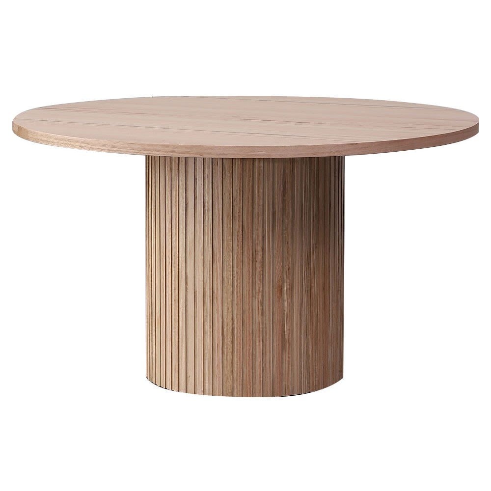 Oslane Ash Timber Round Dining Table, 135cm