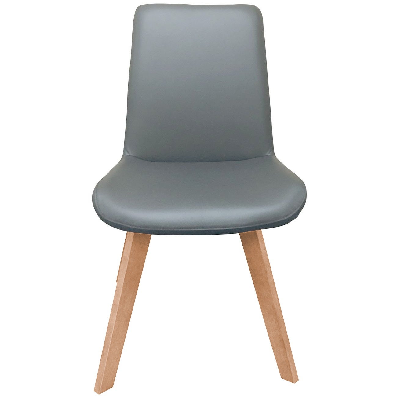 Nook Leather Swivel Dining Chair, Grey / Natural