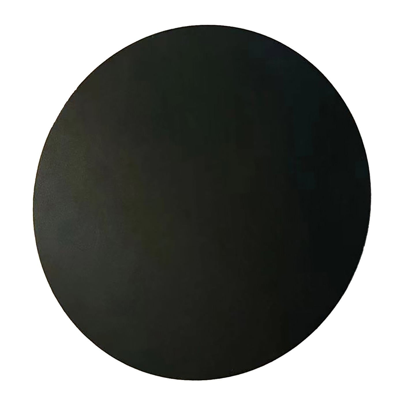 Eclipse Metal Round Backlit LED Wall Light, 15W, 3000K, Black