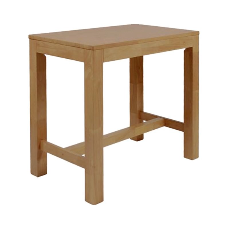 Chunk Commercial Grade Timber Bar Table, 120cm, Light Oak