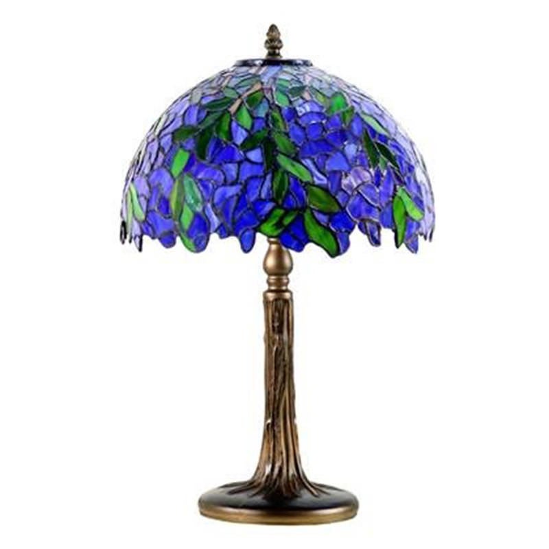 Wisteria Tiffany Style Stained Glass Table Lamp
