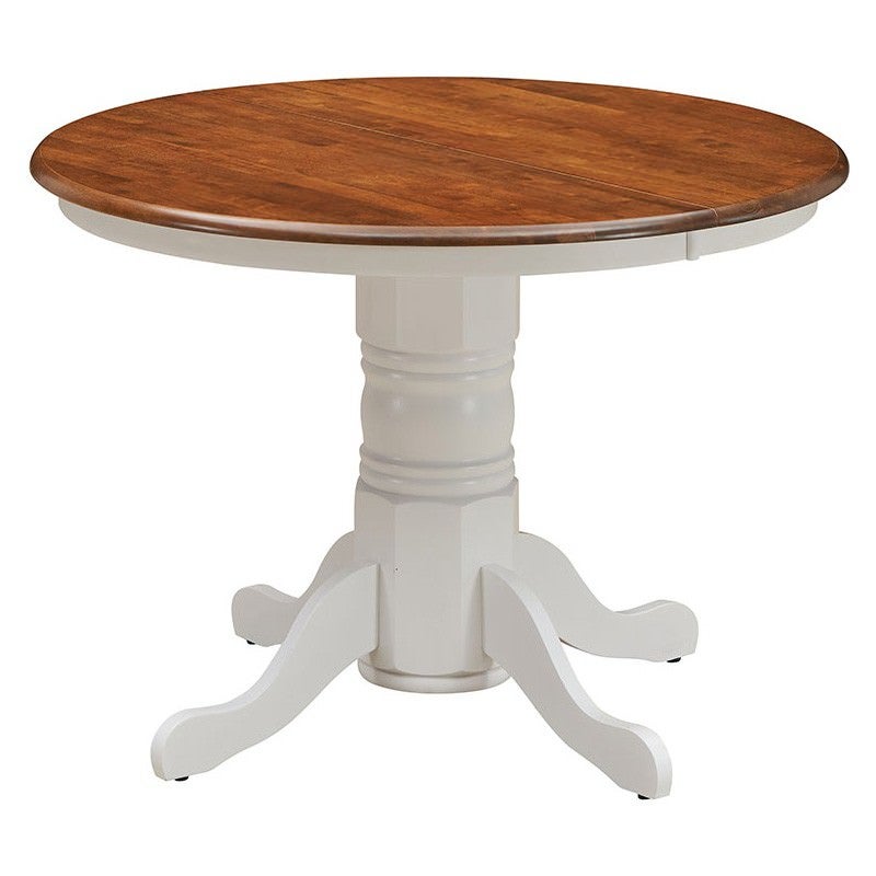 Hamilton Wooden Extensible Round Dining Table, 107-150cm