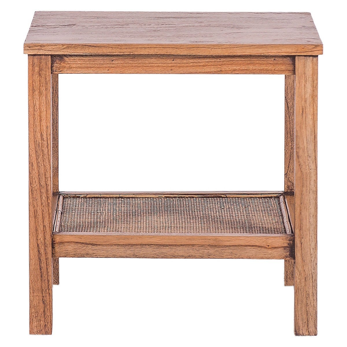 Bairnsdale Mindi Wood Side Table, Light Tobacco