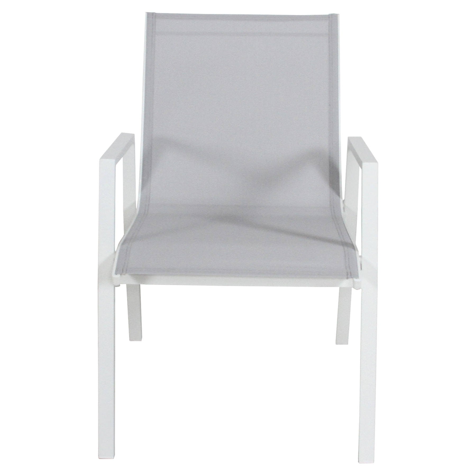 Icarus Aluminium Outdoor Dining Chair, White