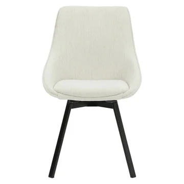 Nemo Commercial Grade Fabric Swivel Dining Chair, Sand