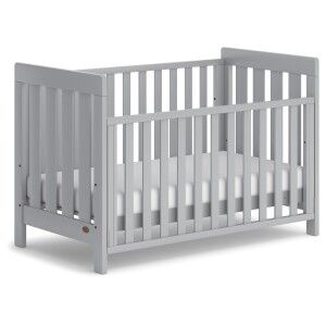 Boori Daintree Wooden Convertible Cot to Toddler Bed Pebble Grey
