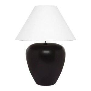 Black pottery best sale lamp