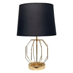 Ismere Ismere Metal Base Table Lamp, Gold / Black
