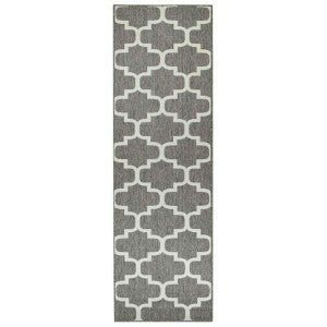 Pacific No.968 Indoor / Outdoor Runner Rug, 300x80cm, Brown / Cream