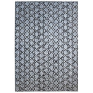 Pacific No.9892 Indoor / Outdoor Rug, 380x280cm, Grey / Black