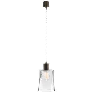 Seeded glass shop cylinder pendant light