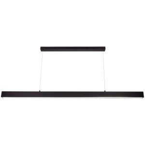 Amar Metal Dimmable LED Linear Pendant Light, 30W, CCT, Black