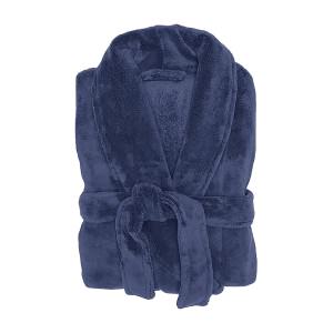 Small Bath Robe Bambury Microplush Bath Robe, Small / Medium, Denim