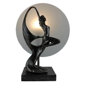 Luella Contemporary Dacing Lady Figurine Table Lamp