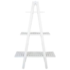 Groveland Mango Wood Ladder Rack, Small, White