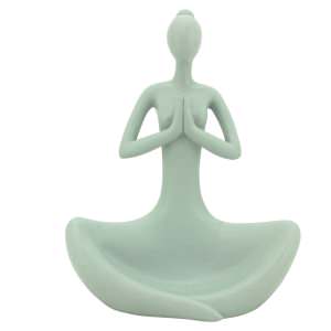 Yoga Lady Figurine, Small, Sage