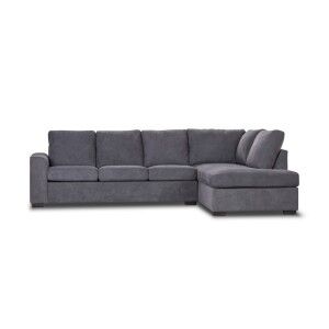 Laverton Fabric Corner Sofa, 4 Seater with RHF Chaise & Pull Out Bed