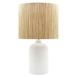 Anders Ceramic & Raffia Table Lamp