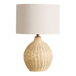 Balle Rattan Base Table Lamp