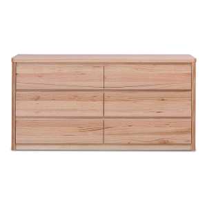 Luca Tasmanian Oak Timber 6 Drawer Dresser