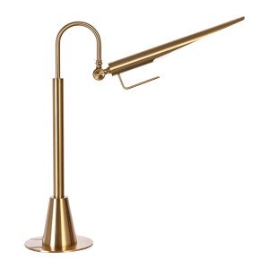 Lark Iron Table Lamp, Brass