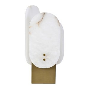 Volos Stainless Steel & Alabaster Table Lamp