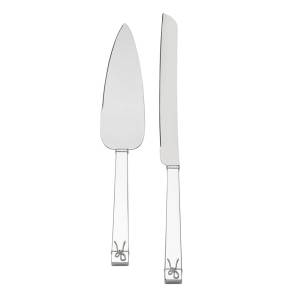 Wedgwood Vera Wang Love Knots Stainless Steel Cake Knife & Server Set