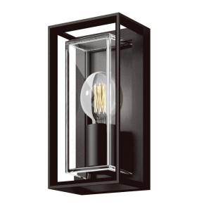 Claro IP65 Exterior Wall Light, Black