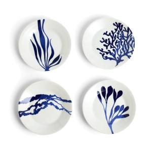 Royal Doulton 1815 Pacific Seaweed Porcelain Side Plate, Set of 4