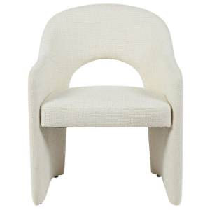 Bree Fabric Dining Armchair, Ivory
