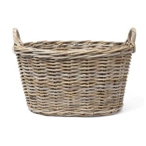 Camden Cane Oval Basket, Large