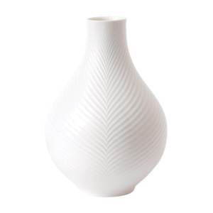 Wedgwood White Folia Bone China Bulb Vase