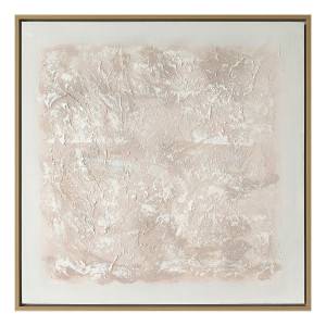 "White Linen" Framed Enhanced Canvas Wall Art Print, 105cm
