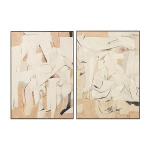 "Tether" Framed Abstract Canvas Wall Art Painting, 2 Piece Set, 140cm