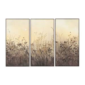 "Evening Light" Framed Canvas Wall Art Painting, 3 Piece Set, 120cm