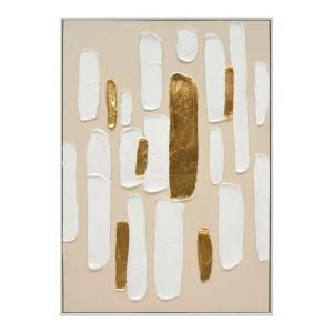"Aureus" Framed Abstract Canvas Wall Art Painting, Style B 72cm