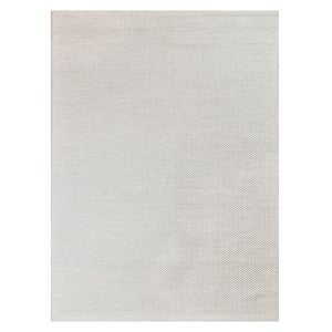 Allure Basketweave Handmade Wool Rug, 155x225cm, White