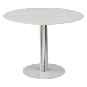 Amadeo Ceramic Top Round Dining Table, 110cm