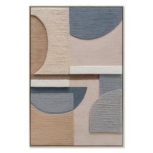 Laforma Framed Enhanced Abstract Canvas Wall Art Print, 120cm