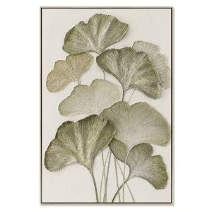 Ginkgo Rhythm Framed Enhanced Canvas Wall Art Print, Style B, 120cm