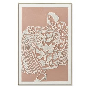 Vercello Framed Enhanced Canvas Wall Art Print, 90cm