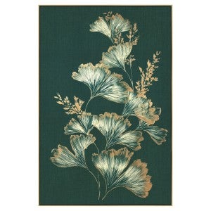 Ginkgo Whisper Framed Enhanced Canvas Wall Art Print, Style B, 120cm