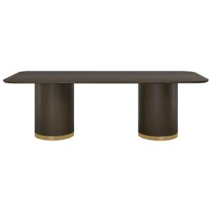 Eli Wooden Dining Table, 240cm, Smoked Oak